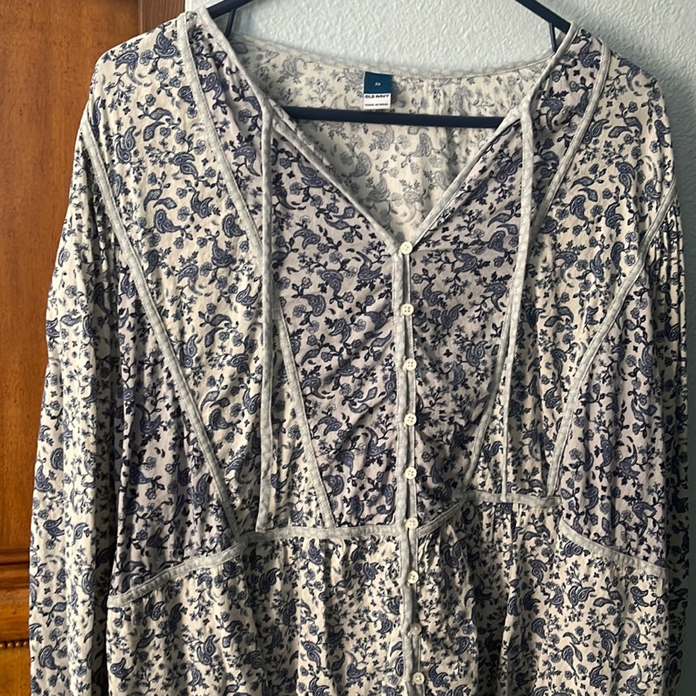 Old Navy Plus Peasant Blouse